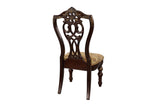 Catalonia Dark Bronze Modern Traditional Solid Wood Upholstered Seat Rectangular Dining Room Set - Ella Furniture