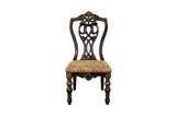 Catalonia Dark Bronze Modern Traditional Solid Wood Upholstered Seat Rectangular Dining Room Set - Ella Furniture