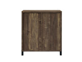 Arlington Bar Cabinet With Sliding Door Rustic Oak - Ella Furniture