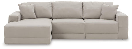 Next-gen Gaucho Gray 3-Piece Sectional Sofa With Chaise - Ella Furniture