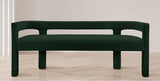 Athena Green Boucle Fabric Bench - Ella Furniture