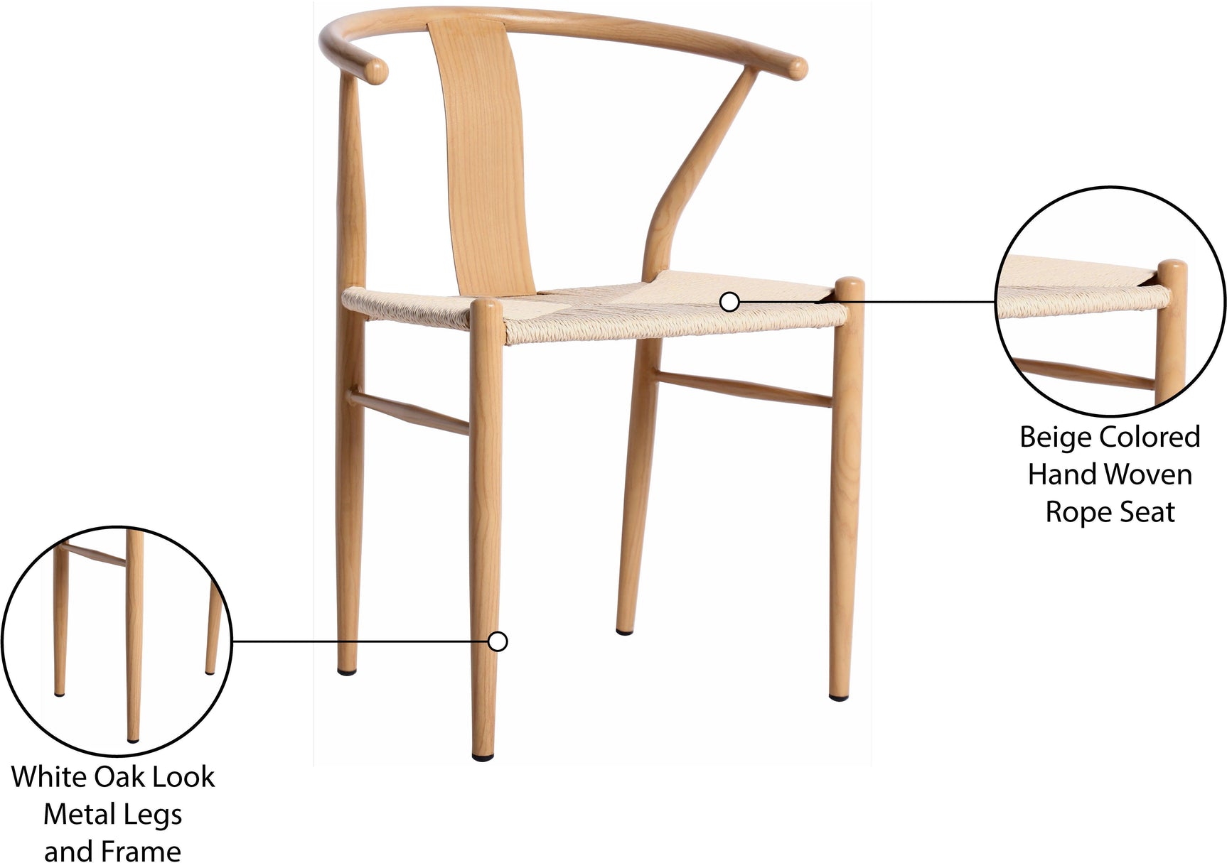 Beck Natural Dining Chair - Ella Furniture