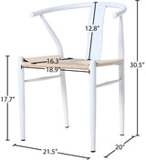 Beck White Dining Chair - Ella Furniture