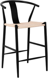 Beck Black Stool - Ella Furniture