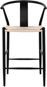 Beck Black Stool - Ella Furniture
