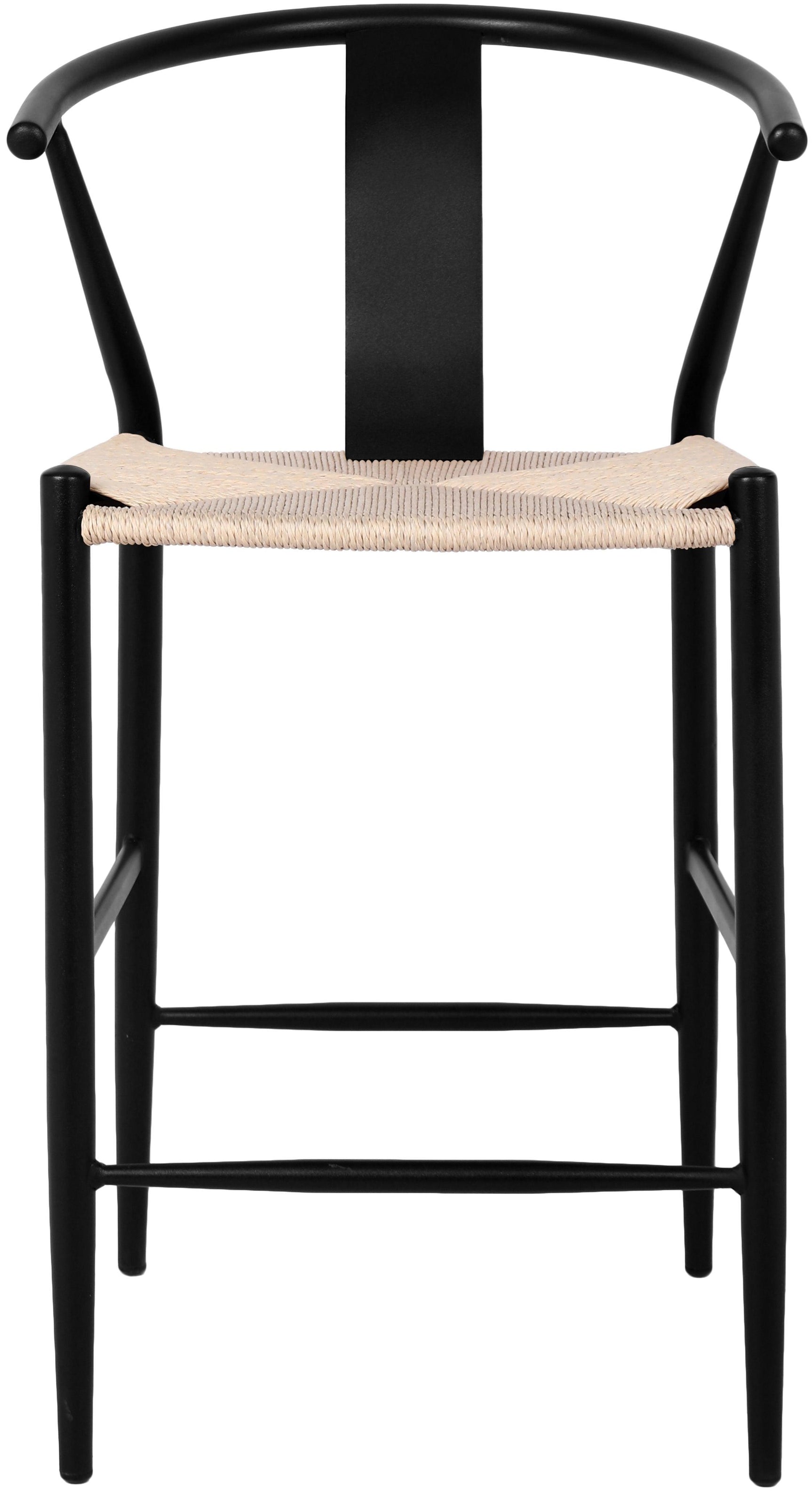 Beck Black Stool - Ella Furniture
