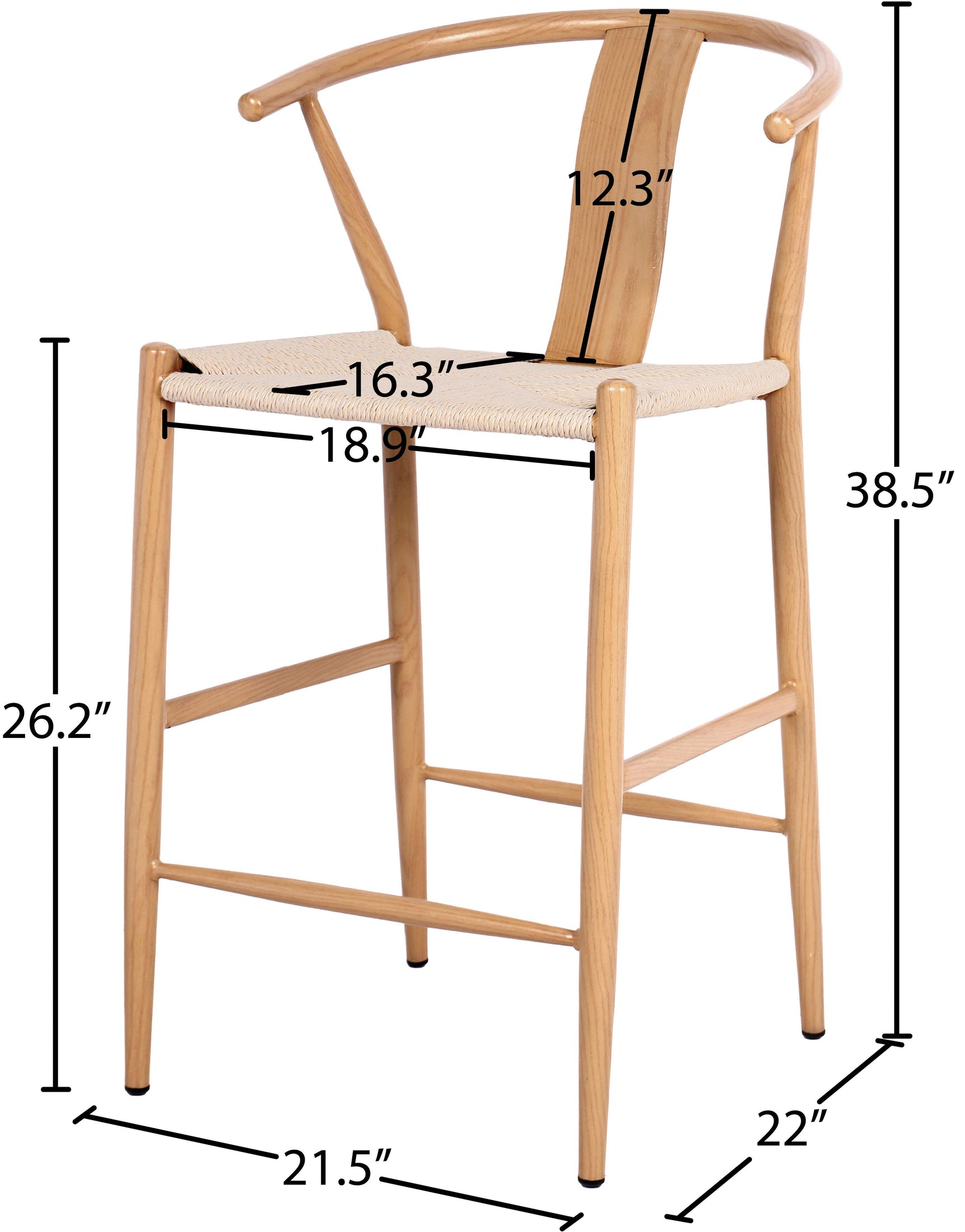 Beck Natural Stool - Ella Furniture