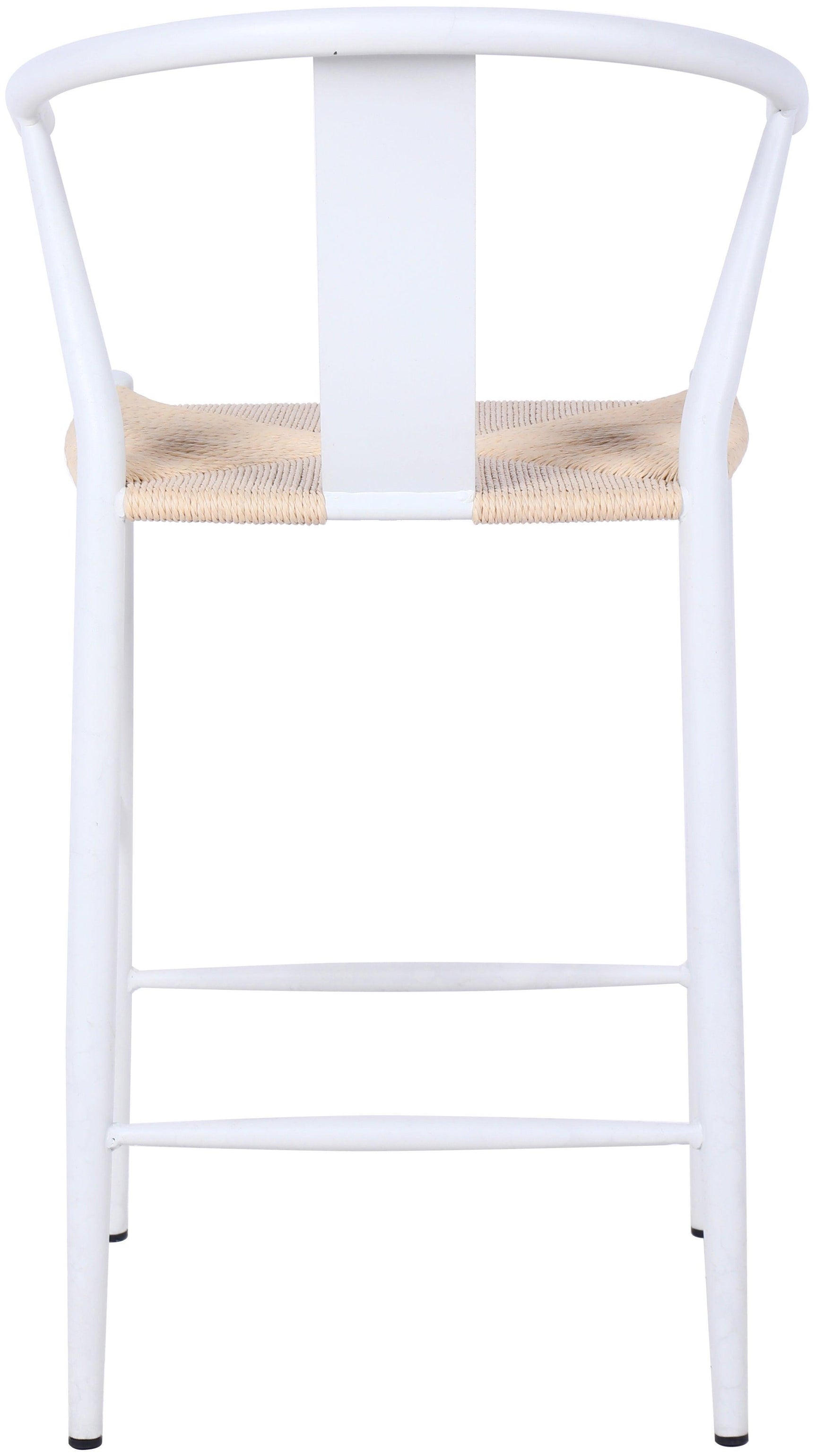 Beck White Stool - Ella Furniture