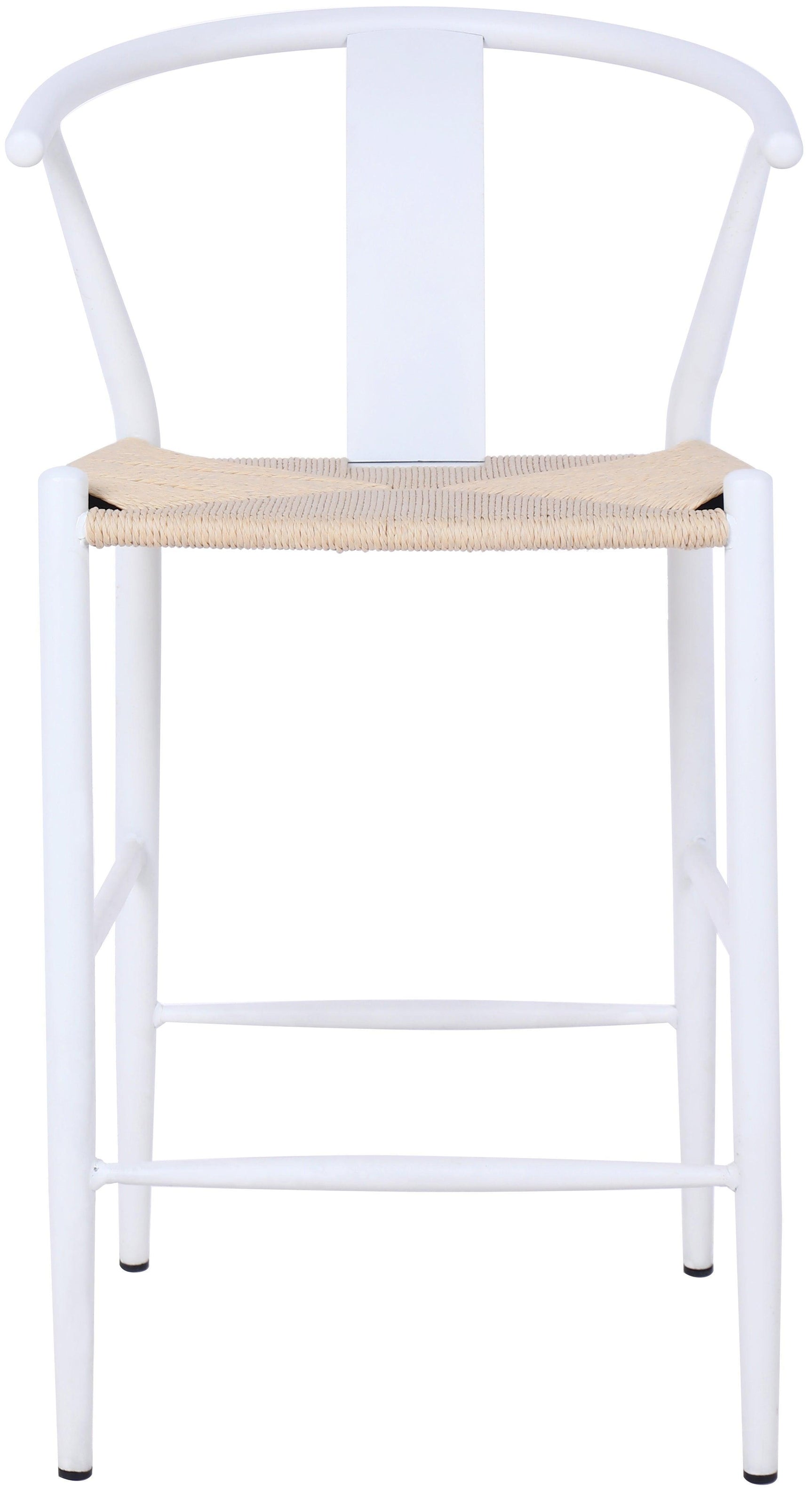 Beck White Stool - Ella Furniture