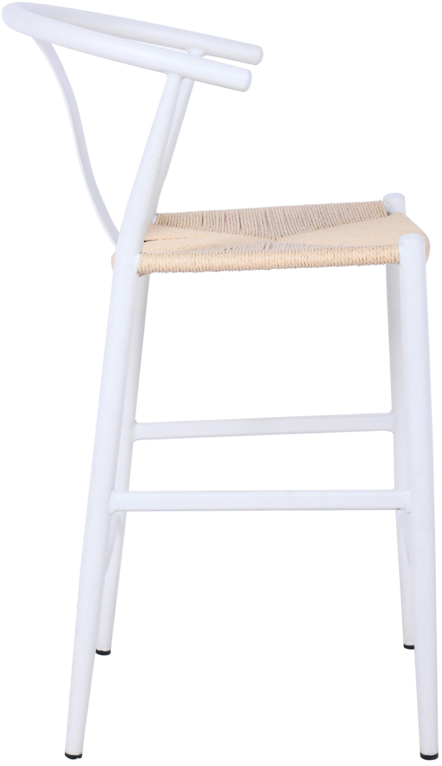 Beck White Stool - Ella Furniture