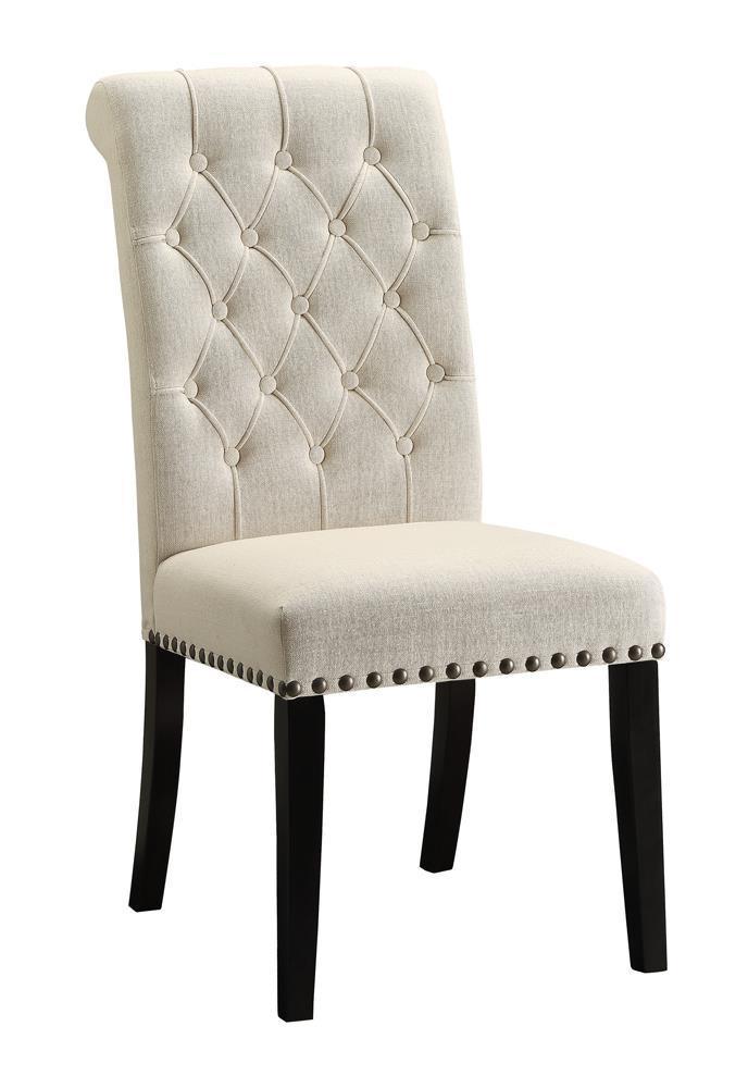 Mapleton Tufted Back Upholstered Side Chairs Beige (Set Of 2) - Ella Furniture