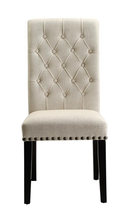 Mapleton Tufted Back Upholstered Side Chairs Beige (Set Of 2) - Ella Furniture
