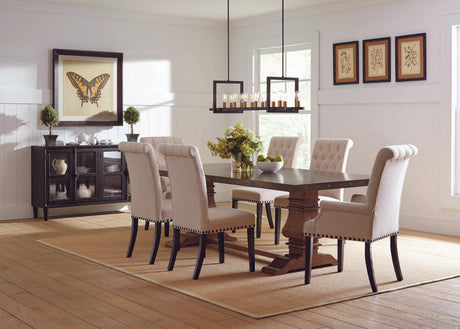 Mapleton Tufted Back Upholstered Side Chairs Beige (Set Of 2) - Ella Furniture