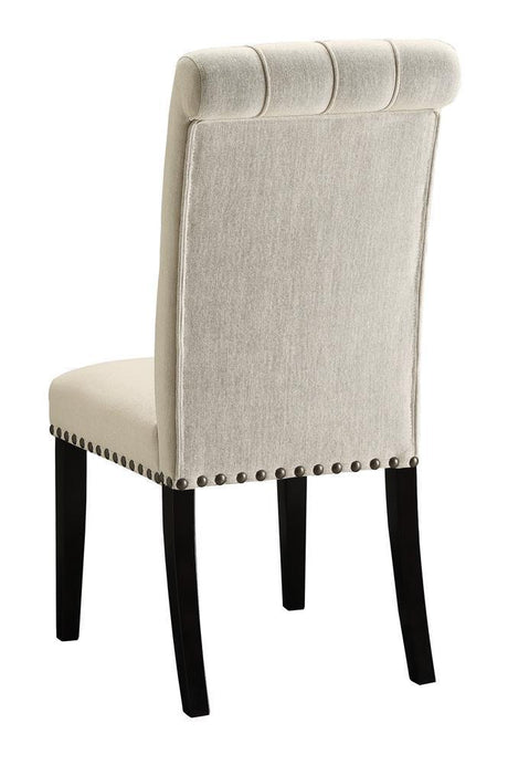 Mapleton Tufted Back Upholstered Side Chairs Beige (Set Of 2) - Ella Furniture