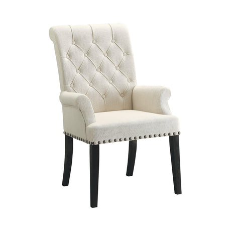 Mapleton Tufted Back Upholstered Side Chairs Beige (Set Of 2) - Ella Furniture