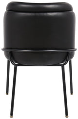Jagger Black Faux Leather Dining Chair 883Black-c - Ella Furniture
