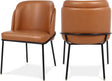 Jagger Cognac Faux Leather Dining Chair - Ella Furniture