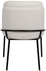 Jagger White Faux Leather Dining Chair 883White-c - Ella Furniture