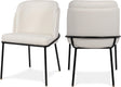 Jagger White Faux Leather Dining Chair 883White-c - Ella Furniture
