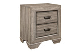 Beechnut Light Elm Contemporary Rustic Faux Wood Veneer Wood And Engineered Wood Panel Bedroom Set - Ella Furniture