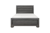 Beechnut Gray Contemporary Rustic Faux Wood Veneer Wood And Engineered Wood Panel Bedroom Set - Ella Furniture