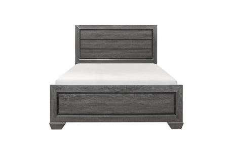 Beechnut Gray Contemporary Rustic Faux Wood Veneer Wood And Engineered Wood Panel Bedroom Set - Ella Furniture