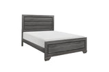 Beechnut Gray Contemporary Rustic Faux Wood Veneer Wood And Engineered Wood Panel Bedroom Set - Ella Furniture