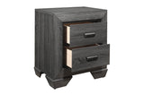 Beechnut Gray Contemporary Rustic Faux Wood Veneer Wood And Engineered Wood Panel Bedroom Set - Ella Furniture