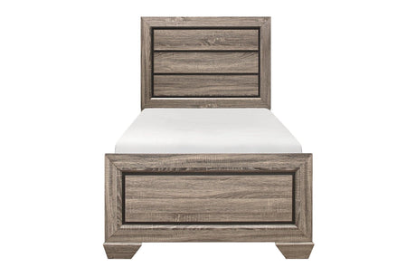 Beechnut Light Contemporary Faux Wood Veneer Wood And Engineered Wood Youth Panel Bedroom Set - Ella Furniture