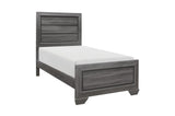 Beechnut Gray Contemporary Rustic Faux Wood Veneer Wood And Engineered Wood Panel Bedroom Set - Ella Furniture