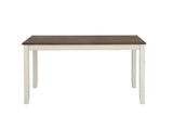 Fortress Chestnut And Vintage White Rectangular Dining Room Set - Ella Furniture