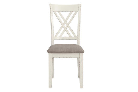Fortress Chestnut And Vintage White Rectangular Dining Room Set - Ella Furniture