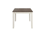 Fortress Chestnut And Vintage White Rectangular Dining Room Set - Ella Furniture