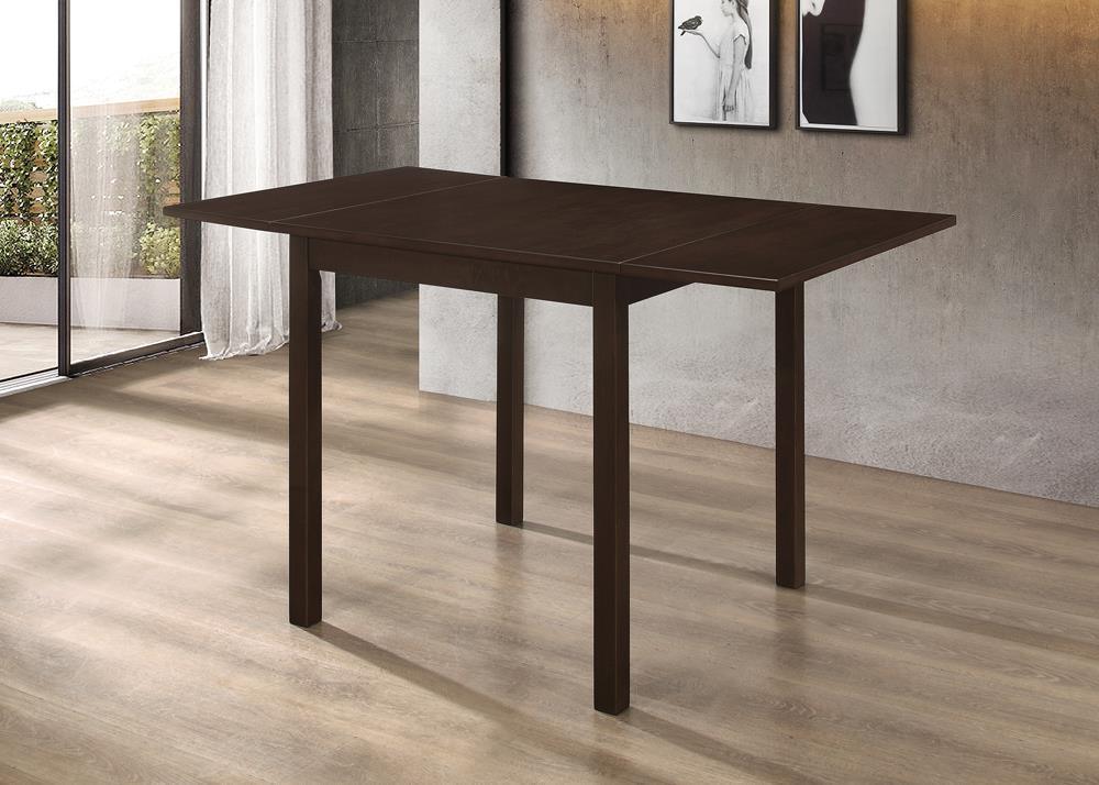 Kelso Rectangular Dining Table With Drop Leaf Cappuccino - Ella Furniture