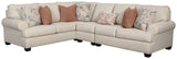 Amici Linen Chenille 3-Piece Sectional - Ella Furniture