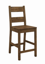 Coleman Rustic Golden Brown Rectangular Counter Height Set - Ella Furniture