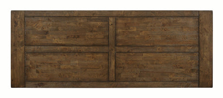 Coleman Rustic Golden Brown Rectangular Counter Height Set - Ella Furniture