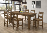 Coleman Rustic Golden Brown Rectangular Counter Height Set - Ella Furniture