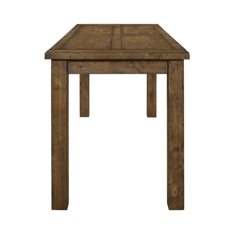 Coleman Rustic Golden Brown Rectangular Counter Height Set - Ella Furniture