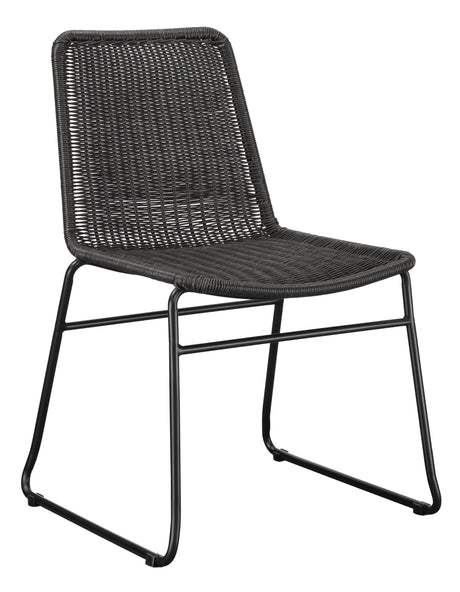Aviano Base Gunmetal Circular Dining Room Set - Ella Furniture