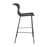 Mckinley Upholstered Bar Stools With Footrest (Set Of 2) Brown And Sandy Black - Ella Furniture
