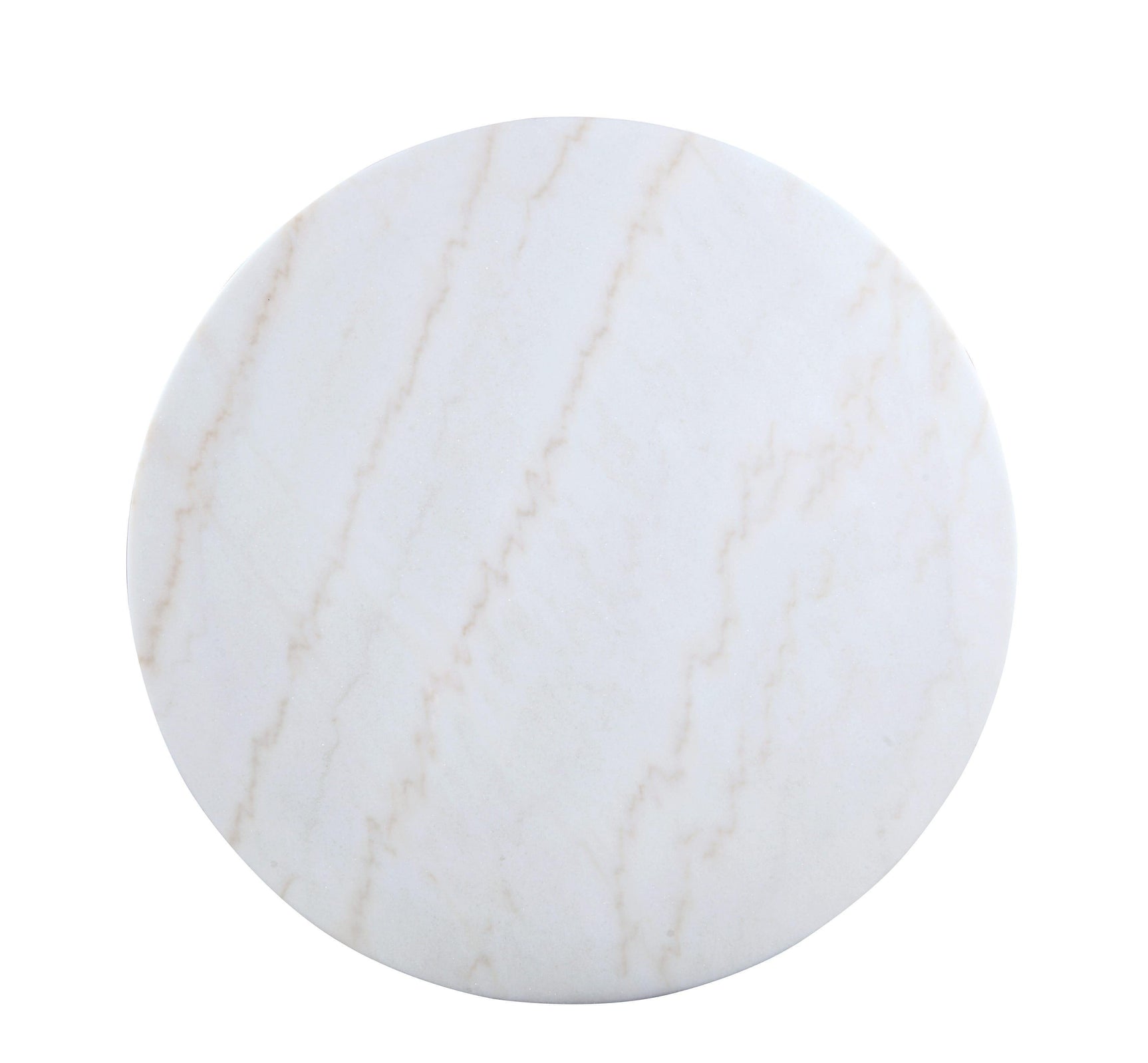 Kella Natural Marble And Gold Circular Dining Room Set - Ella Furniture