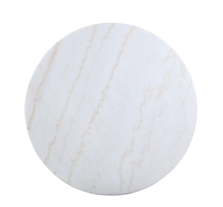 Kella Natural Marble And Gold Circular Dining Room Set - Ella Furniture