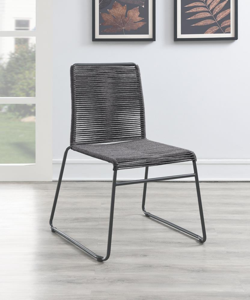 Jerome Upholstered Stackable Side Chairs (Set Of 2) - Ella Furniture