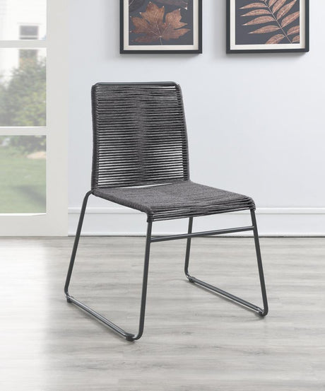 Jerome Upholstered Stackable Side Chairs (Set Of 2) - Ella Furniture