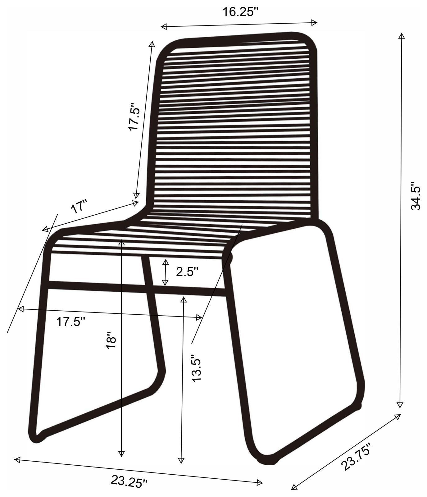 Jerome Upholstered Stackable Side Chairs (Set Of 2) - Ella Furniture