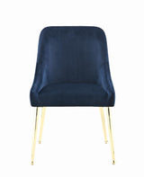 Mayette Side Chairs Dark Ink Blue (Set Of 2) - Ella Furniture