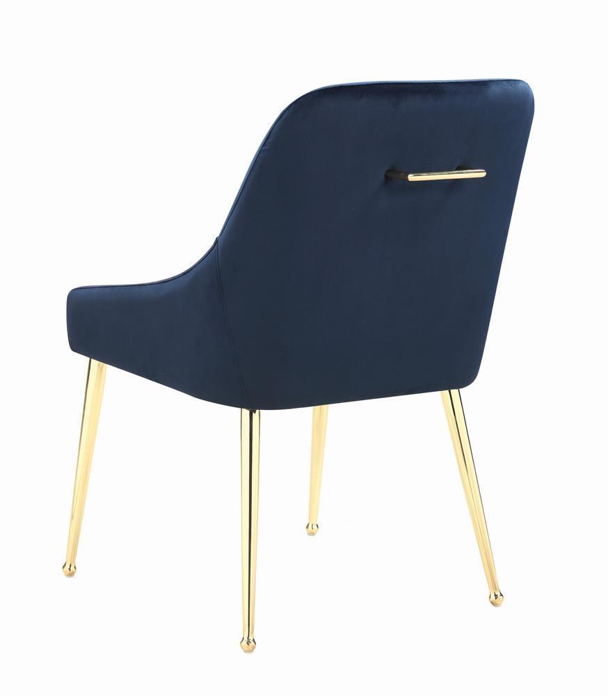 Mayette Side Chairs Dark Ink Blue (Set Of 2) - Ella Furniture
