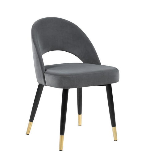 Lindsey Arched Back Upholstered Side Chairs Grey (Set Of 2) - Ella Furniture