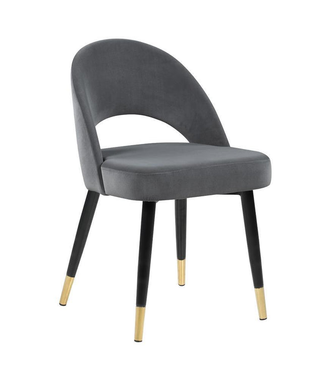 Lindsey Arched Back Upholstered Side Chairs Grey (Set Of 2) - Ella Furniture